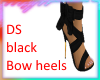 DS Black bow heels