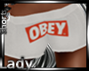 White Obey Shorties