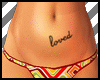 Loved Belly Tattoo