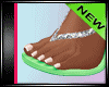 🤍 Green Sandals