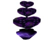 purple heart flower vase