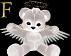 White Angel Bear Sticker
