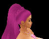 Dark pink ponytail
