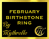 FEBRUARY BIRTHSTONE RING