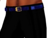 black pant w/ blue belt