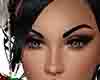 woman in red eyes