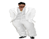 W]white suit with shoe