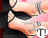 T! Black Cross Heels