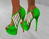 Strappy Green Pumps
