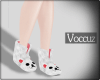 [V] fur shoes.