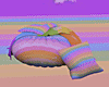 Pastel Rainbow Pouf