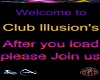 Club Illusion's sign