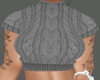 ARAN KNITTED GREY