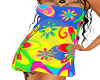 Flowered Hippy Dress