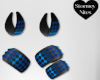 Mila 5Pc Ble & Blk Set