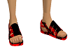 Blood red sandals