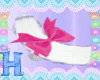 MEW pink bow cat tail