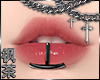 冯 Lip Piercing Black