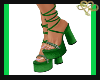 Emerald Rufflepuff Heels