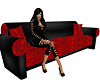 ~Li~Red&Black Couch