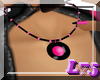Black/Pink PVC Necklace