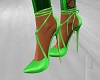 Laced Green Stilettos