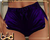 Purple Satin Shorts