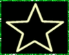 Fluro Green Wall Star