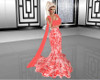 Festive Coral Gown