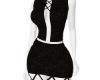 Black Strings mini dress