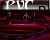 pvc dance stage rose red