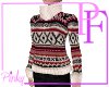 Pink Nordic Prnt Sweater
