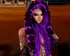 Purple hooded hair