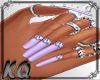 Dimond Purple Nails