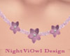 Purple Floral Necklace