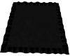 Black Ruffle Rug