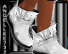 JEAN BOOTS-WHITE LEATHER
