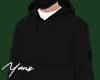 ✱ hoodie black