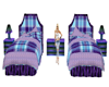 twin beds purple