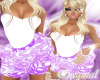 White&Purple Floral Dres