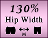 130% Butt Hip Scaler