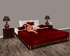 Red Modern Double Bed