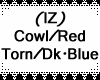 (IZ) Cowl/Red Torn/DkBlu