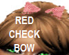 RED CHECK FRONT BOW 50's