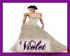(V)  Wedding ivory gown