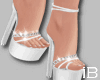 Monroe White Heels