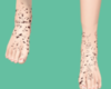 bloody feet