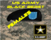 -K- US Army BlackBeret F