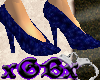 [X] Blue Velvet Heels
