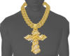GOLD CROSS CHAIN M